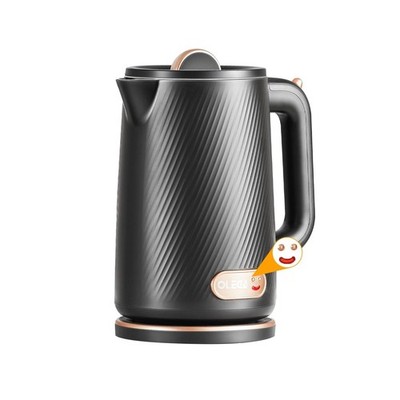 OLEGA 1.8L Electric Kettle 1500W Stainless Steel Tea Boiler Auto Shut Off Black