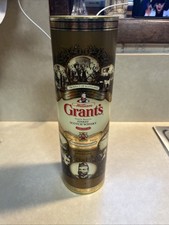 William Grant's Finest Scotch Whisky Bottle Tube Case Holder Canister