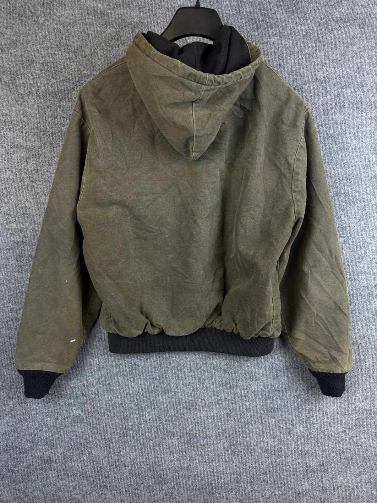 Vintage 90s Dickies Faded Green Distressed Work Jacket Carhartt Style Workwear M - product detail image 4