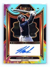 Jordan Lawlar Diamondbacks 2025 Select #SS-JL Sig Selections Tie-Dye Prizm Auto