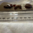 Vintage Carved Lucite Animal Buttons Bunny Dog  Fish — photo 2