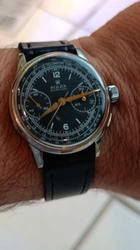 Rare & Stunning VINTAGE ROLEX CHRONOGRAPH Marconi - Military