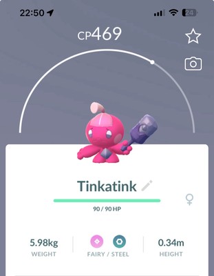 Tinkatink Pokemon Gen9 Go Pokémon Tinkatuff Tinkaton Paldea Dex Entry