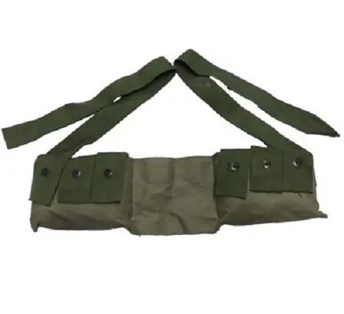 Military Vietnam Era M9 Bandolier Pouch- USMC, Army Cotton Ammo or