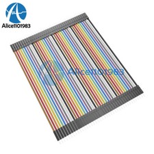 Durable 40pcs Dupont 10CM Male To Male Jumper Wire Ribbon Cable for Breadboard