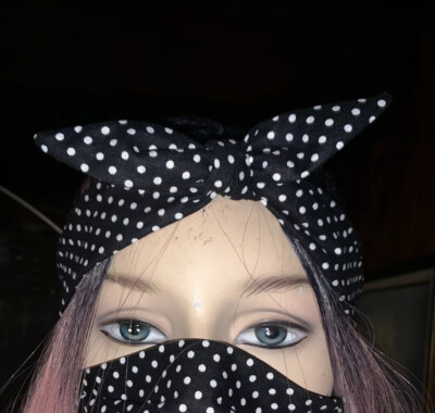 Polka Dots Headband Scarf Retro Pin Up Hair Wrap Bandana Vintage ...