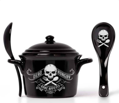 Schale IN Keramik Alchemy England Bone Appetit MRB3 Mit Löffel Und Deckel