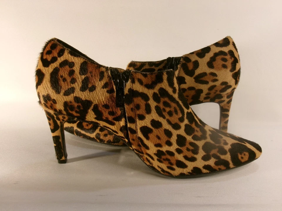 Calvin Klein *Jeanna* Leopard Print Pony hair ankle Boots size Eur 36 - image 2 of 4