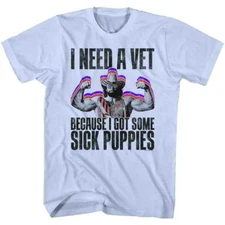 Macho Man Randy Savage Sick Puppies Men's T Shirt Need a Vet Wrestling Legend
