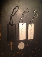 Set Of Three Pieces Reaction Kenneth Cole Metallic Bag Tags