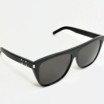 SAINT LAURENT SL1 23 Black Metal Star Stud Rock Unisex Mask