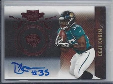 1/1 DEJI KARIM 2010 PLATES & PATCHES ROOKIE AUTO RC #D 35/249 HIS JERSEY #35!