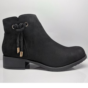 low block heel booties