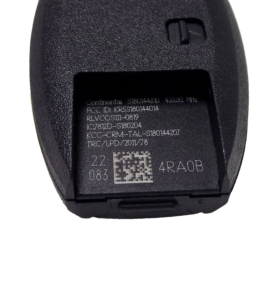 OEM 2016-2018 NISSAN MAXIMA REMOTE START KEY FOB 285E3-4RA0B S180144310 - Image 3 of 4