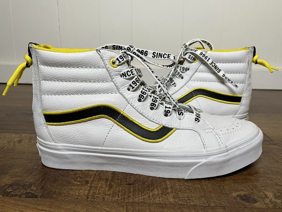 Vans sk8 hi reissue zip best sale white