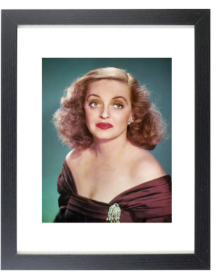 Actress Bette Davis Classic Portrait Matted & Framed Picture Photo