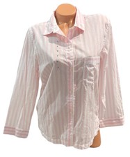 Victoria Secret Signature Stripe PJ Pajama Sleep Shirt Size Small