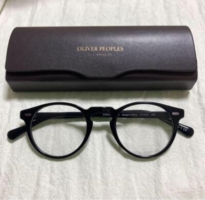 Oliver Peoples OV5186 Black Eyeglasses Frame Italy 47 23 150 w/ Case & Cloth