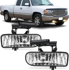 Nilight Fog Light Assembly Compatible with 1999 2000 2001 2002 GMC Sierra