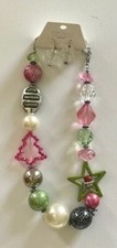 Handcrafted Christmas Necklace Set BRAND NEW