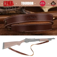 Tourbon Leather Rifle/Shotgun Sling Strap Shooting fit 10/22 Ruger Marlin Henrry