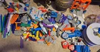 Hot Wheels 23 Pounds of Track and Playsets Enormous lot of 350+ Pieces of 1990s