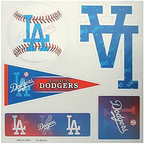 MLB Los Angeles Dodgers Set of 5 3D Magnets Baseball Pennant