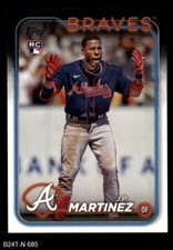 2024 Topps #685 J.P. Martinez Braves RC 8 - NM/MT