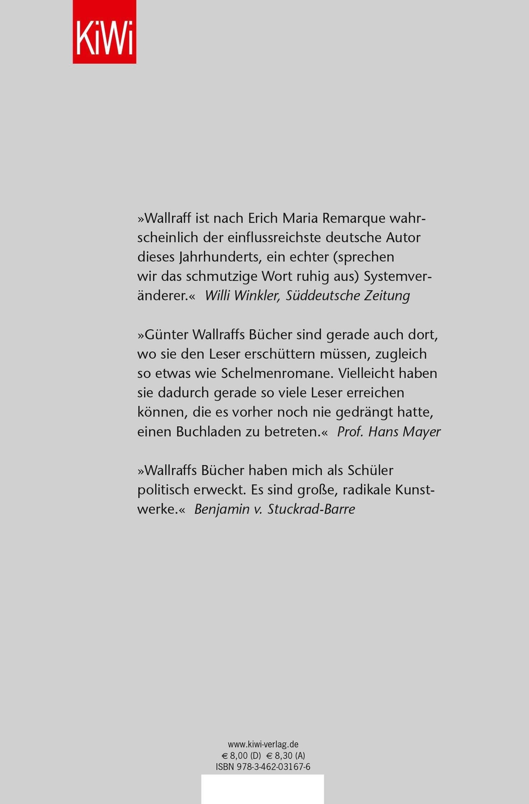 Thumbnail - Günter Wallraff | Ich - Der Andere | Taschenbuch | Deutsch (2002) |