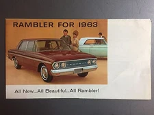 1963 AMC Ramber Showroom Sales Folder / Brochure RARE!! Awesome L@@K