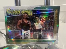 Zion Williamson/Ja Morant 2020-21 NBA Hoops Jersey Swap #10 Silver Holo Parallel