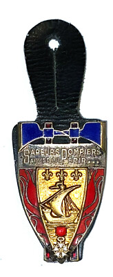 Originale Dienstmarke Feuerwehr Paris    