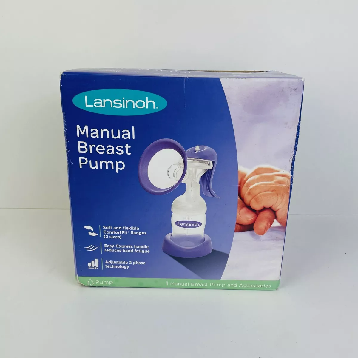 Lansinoh Manual Breast Pump for Breastfeeding & Accessories New, Sealed!