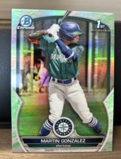 2023 Bowman Chrome Prospect MARTIN GONZALEZ Lunar Glow Refractor 1st #BCP-28