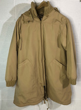 Vintage 1980’s Weather Wise Khaki Winter Coat Jacket Plaid Lining Hooded Sz 11/1