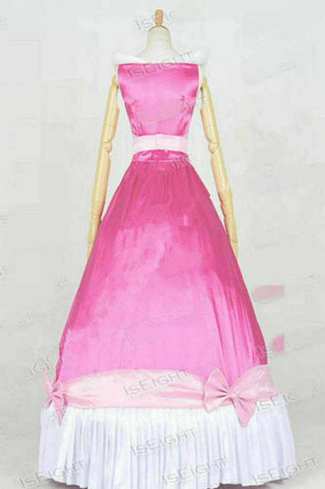 Disfraz de Cenicienta Cosplay Princesa Cenicienta Vestido Rosa Sin Mangas Vestido de Baile Foto 4 de 4
