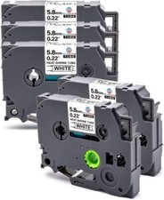 5 P Compatible with Brother Hse 8.8mm Heat Shrink Tube Label Tape for HSe-221