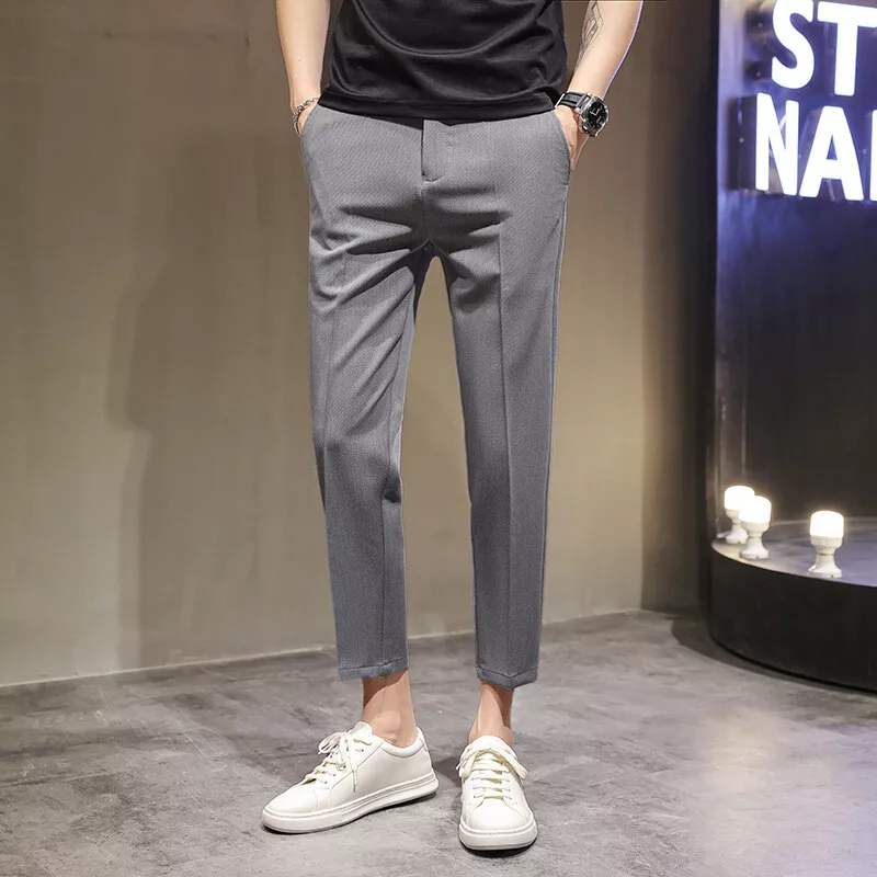 Mens skinny hotsell cropped pants