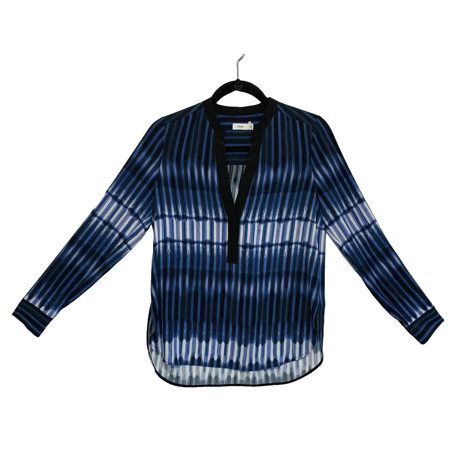 Camisetas a rayas de seda Vince para Mujeres