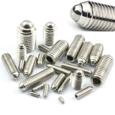M3~M16 Hexagonal Ball Screw Spring Plunger Thread 304 Stainless Steel 5/10pcs