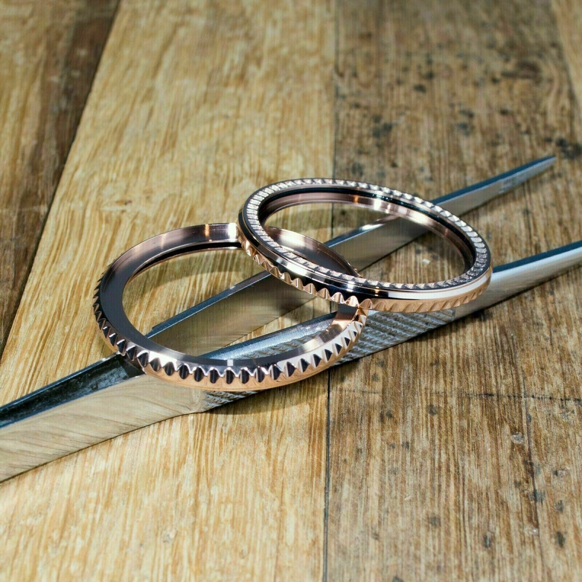 Gold Bezel+Insert For Seiko SKX007/9 SRPD Watch 120 Click