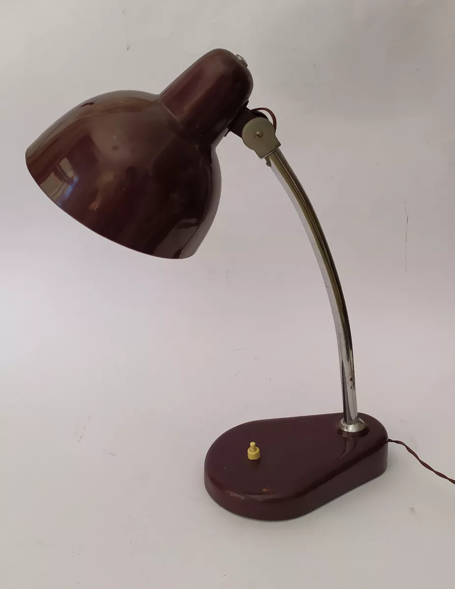 Lampada da ufficio Seminara marrone, anni '60