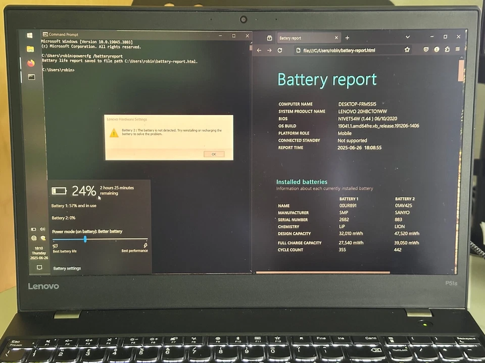 Lenovo P51s con 32GB RAM - 1TB NVMe - Intel i7 7a gen - tastiera retroilluminata - Immagine 3 di 4