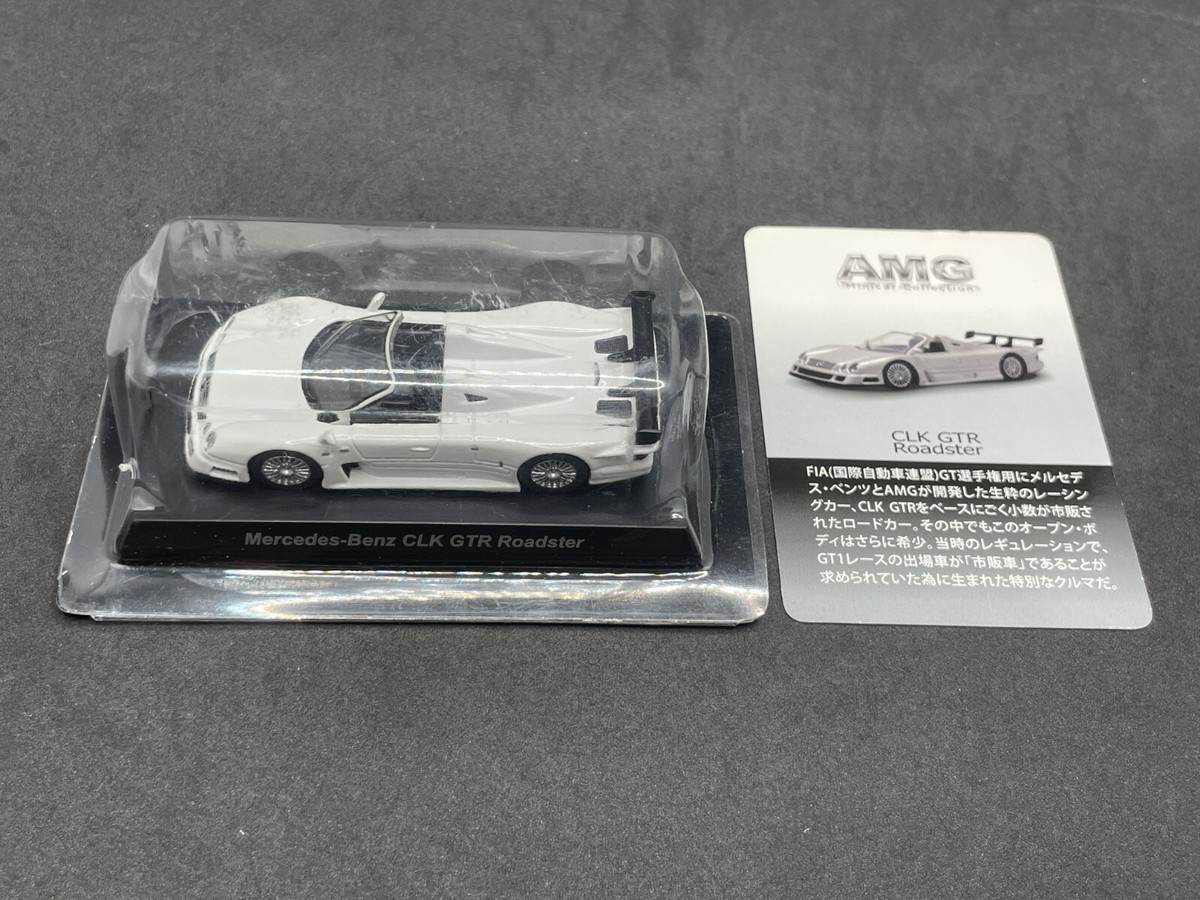 Kyosho 1/64 Mercedes-Benz CLK GTR Roadster White diecast Kyosho 1/64 Mercedes-Benz CLK GTR Roadster White diecast