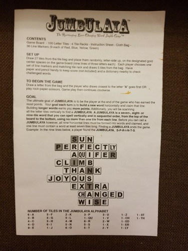 Jumbulaya Word Jumble Board Game Family Word Game 13+ - 第 4/8 張圖片