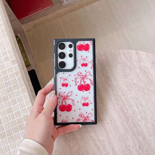 Cute Pink Girl Shockproof Phone Case For Samsung Galaxy S24 Ultra S23 S22 Cover - Picture 9 of 15