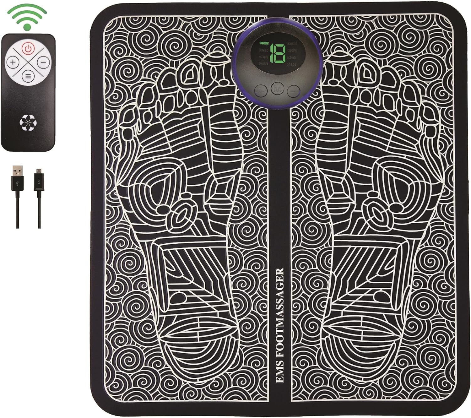 DYZI EMS ELECTRICAL FOOT MASSAGER MUSCLE PAIN RELIEVE STIMULATION CIRCULATION