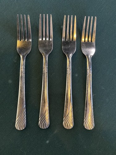 Stainless Steel Flatware Dinner Forks Set Of 4
