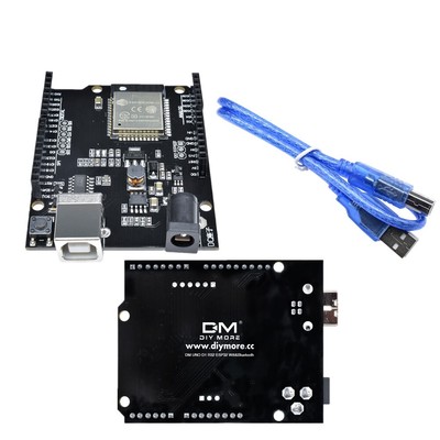 ESP32 WiFi+Bluetooth+UNO WeMos D1 R32 4MB Flash CH340 Board w/Cable for Arduino