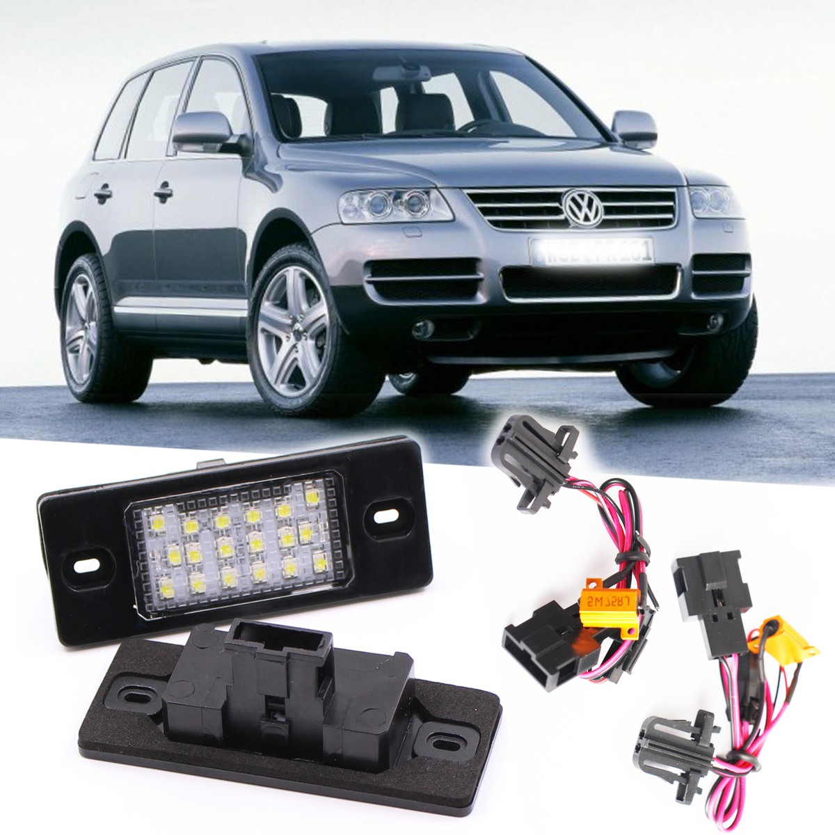 2x LED Kennzeichenbeleuchtung Für VW Touareg 7L, Tiguan